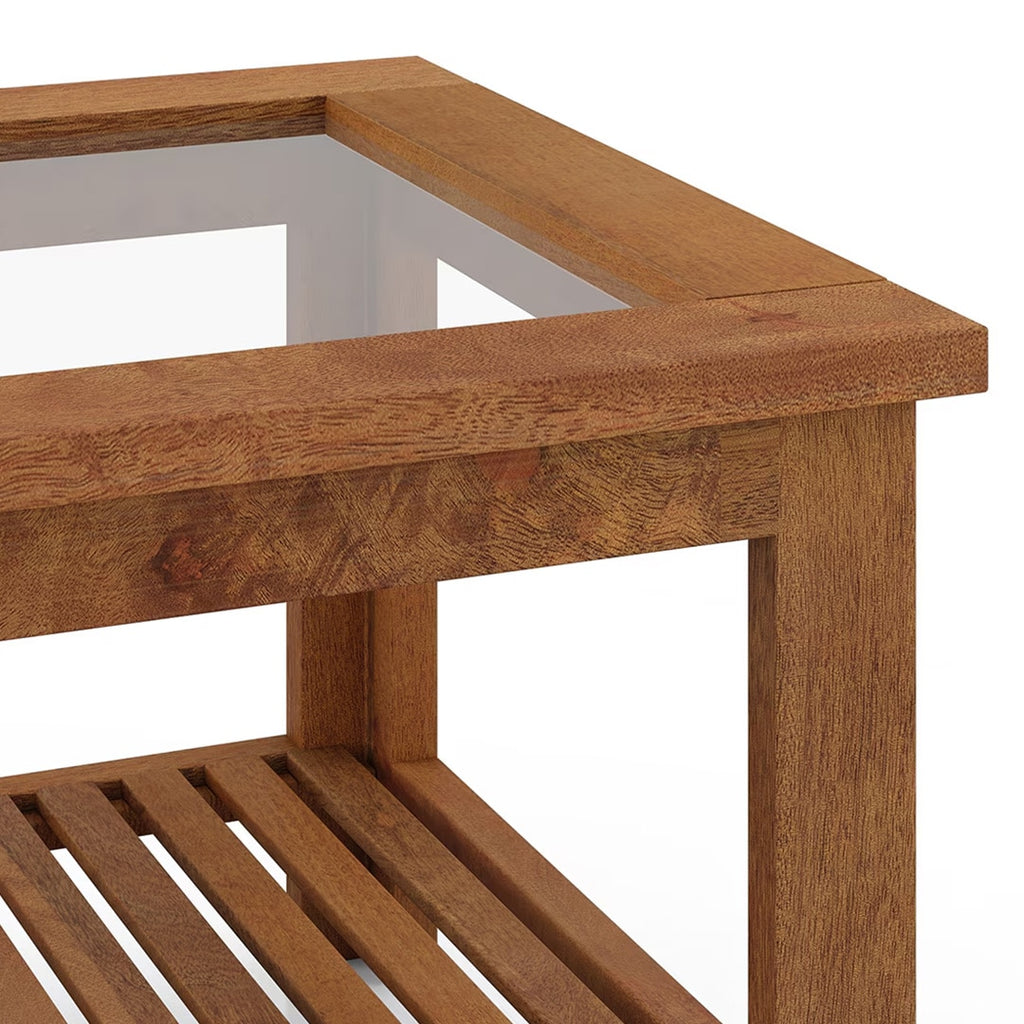 Claire Coffee Table Finish - Amber Walnut - Marwar Craft & Furiniture