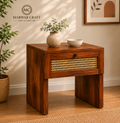 Nory Solid Sheesham Wood Bedside Table – Marwar Craft & Furniture