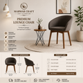 Marwar Craft Premium Barrel Accent Chair | Modern Upholstered Dining &amp; Lounge Chair