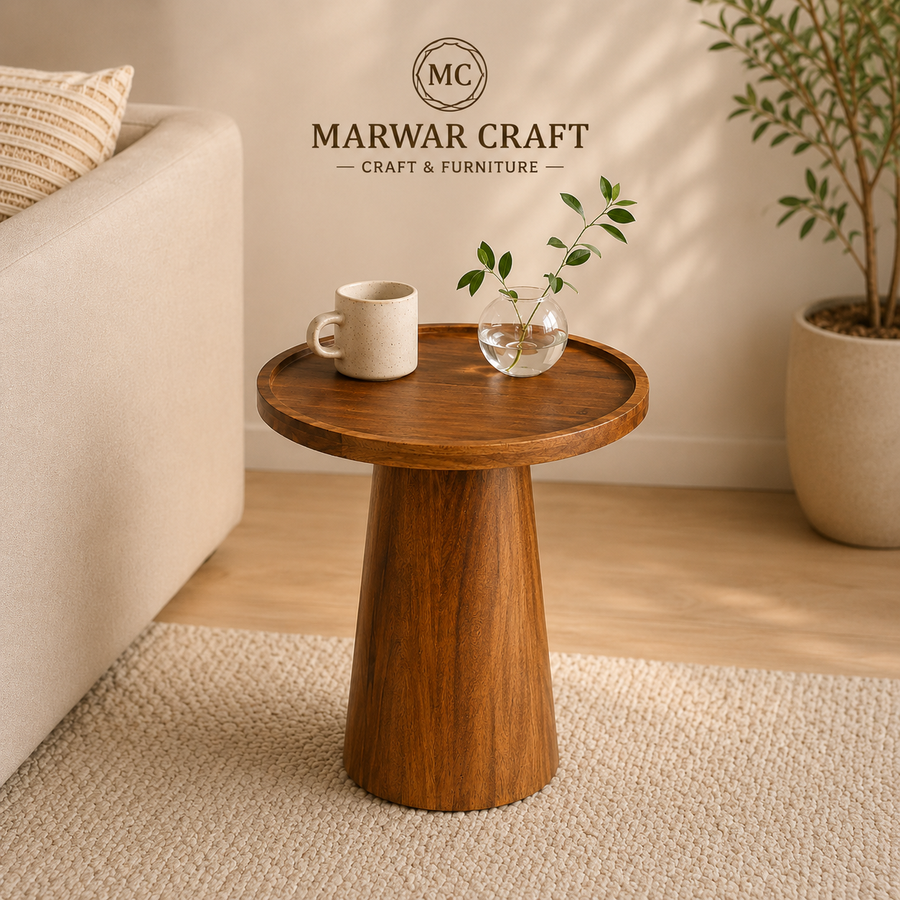 Buy Spectra Wooden Side Table - Side Table Online | Marwar Craft & Furniture