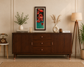 Eiffel Solid Wood Sideboard Cabinet Two Doors and Three Drawers - Marwar Craft & Furniture
