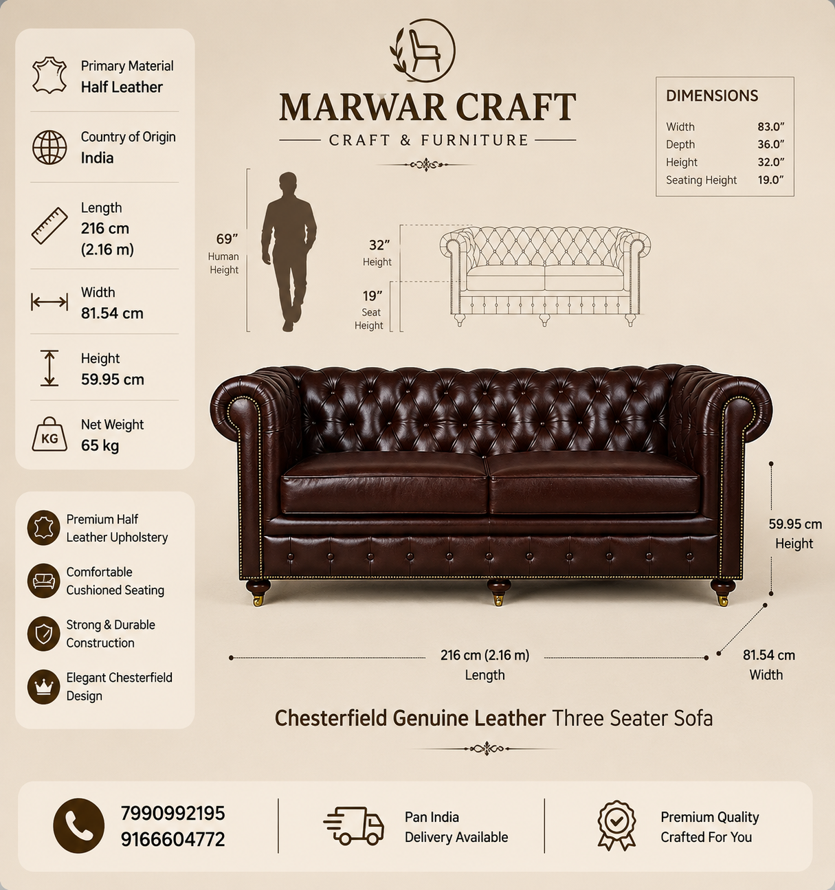 The Windsor Arc Ensemble – Premium Taupe Velvet Curved Chesterfield Sofa &amp; Matching Tub Chair Set