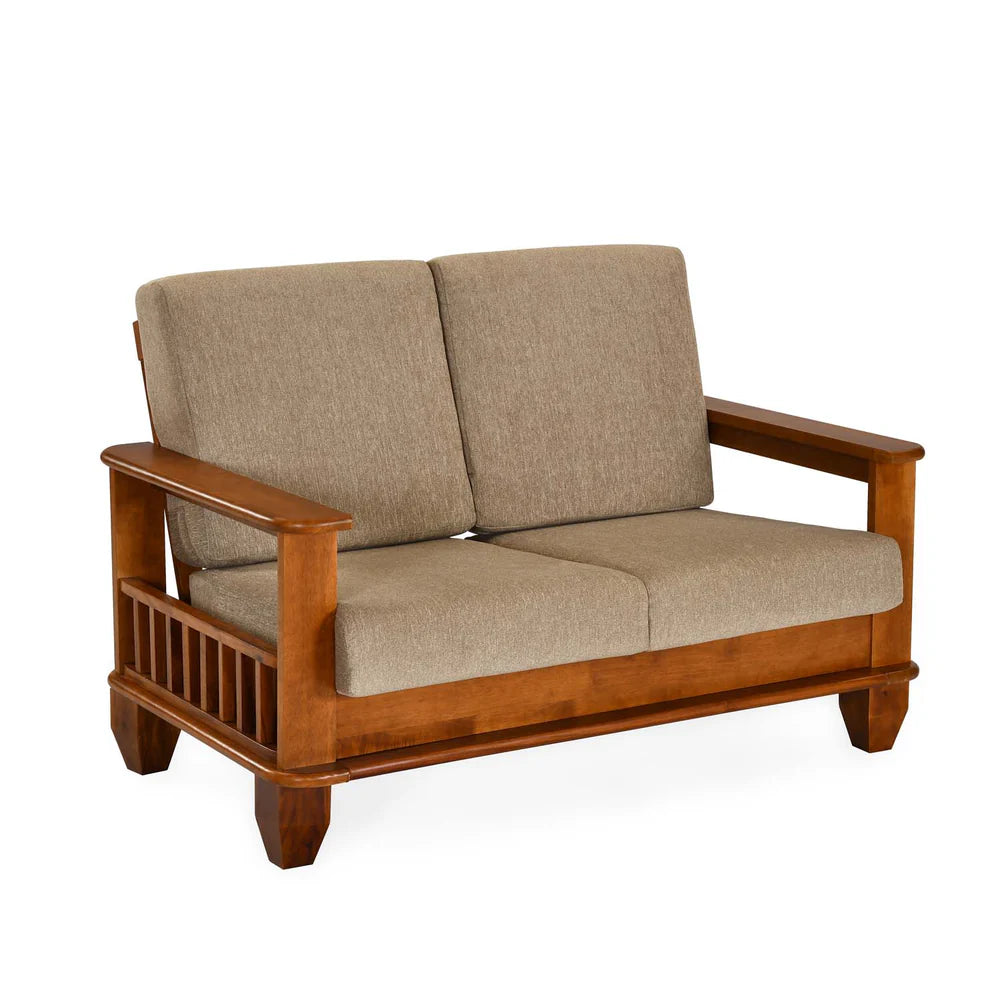 The Heritage Wooden Armchair – Premium Single Seater Sofa Lounge Chair with Solid Timber Frame