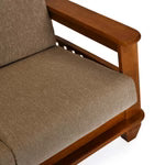 The Heritage Wooden Armchair – Premium Single Seater Sofa Lounge Chair with Solid Timber Frame