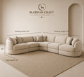 The Horizon Curved Sectional Sofa – Premium Large Multi-Piece C-Shape Corner  Fabric Couch
