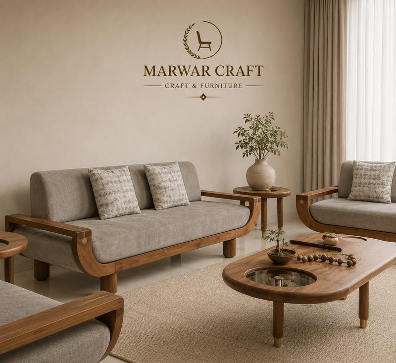 The Emerald Arc Curved Sofa – Premium Boucle 3-Seater Cloud Couch with Round Accent Pillows