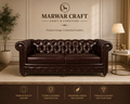 The Windsor Arc Ensemble – Premium Taupe Velvet Curved Chesterfield Sofa &amp; Matching Tub Chair Set