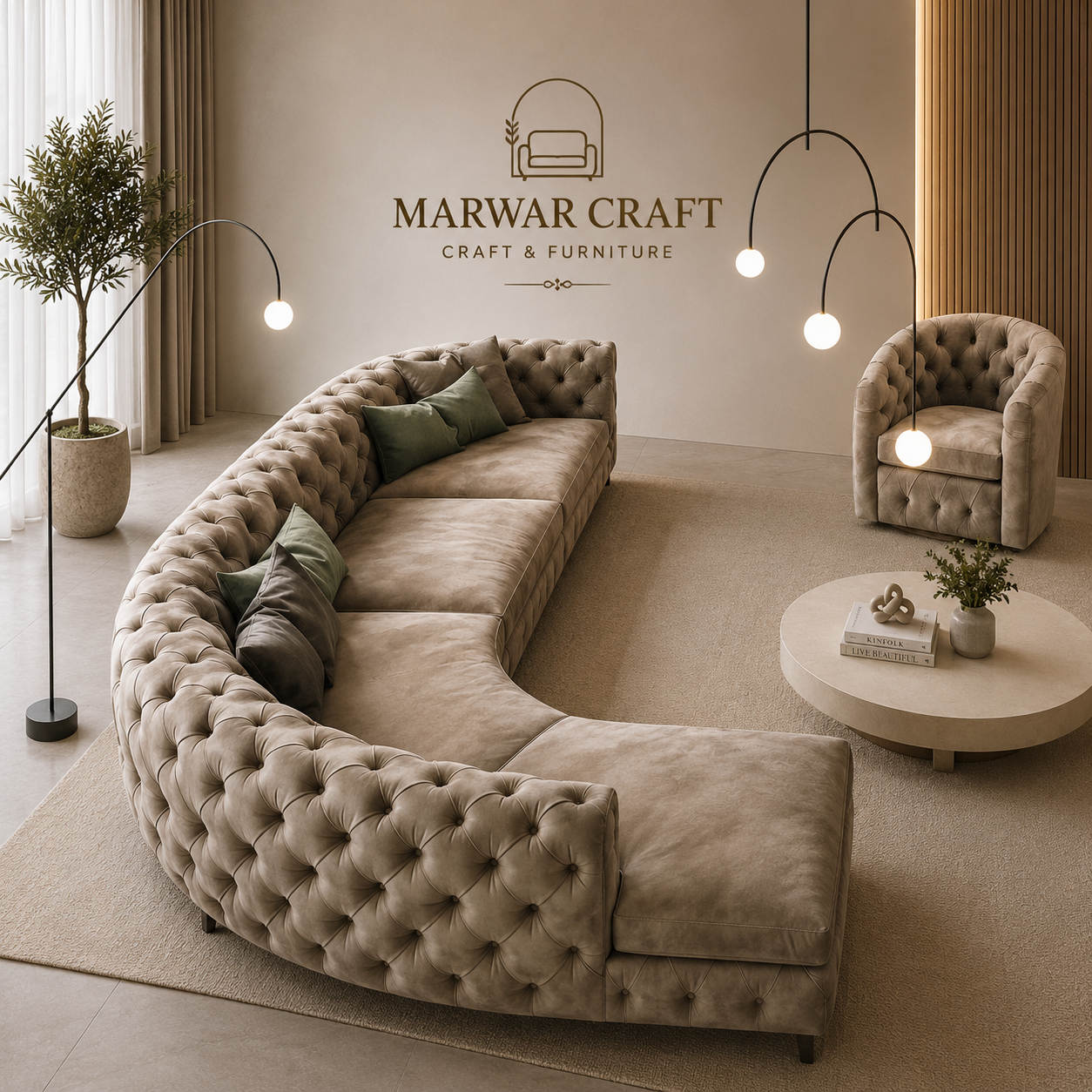 The Serene Chaise Lounge – Premium Dusty Pink Bouclé Asymmetrical Daybed