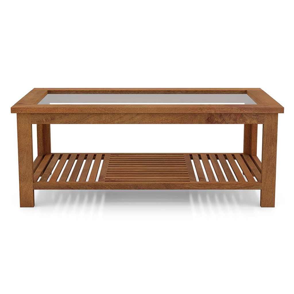 Claire Coffee Table Finish - Amber Walnut - Marwar Craft & Furiniture