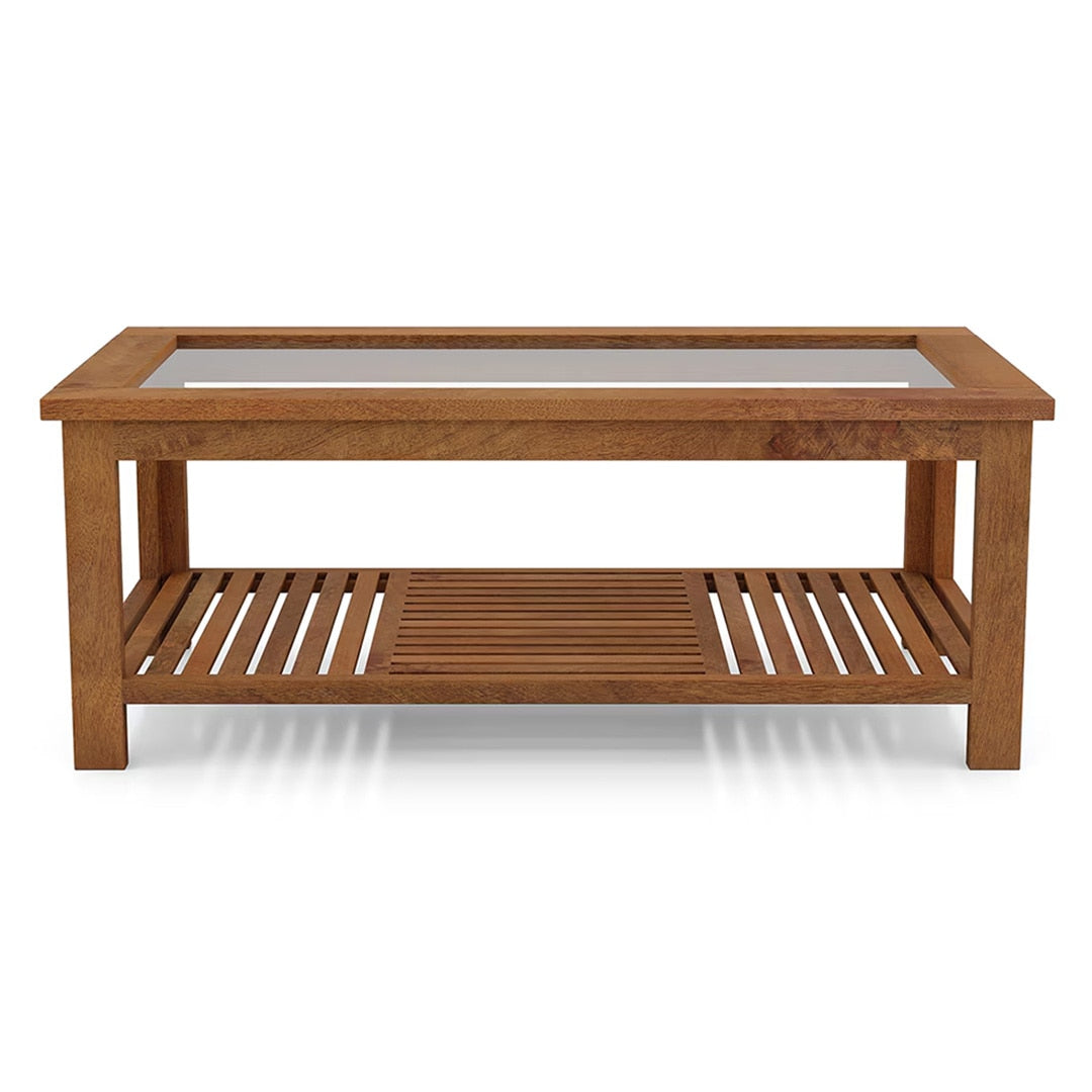 Claire Coffee Table Finish - Amber Walnut - Marwar Craft & Furiniture
