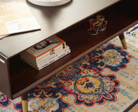 Solid Wood Rattan Cane One Drawer Coffee Table - Marwar Craft & Furniture