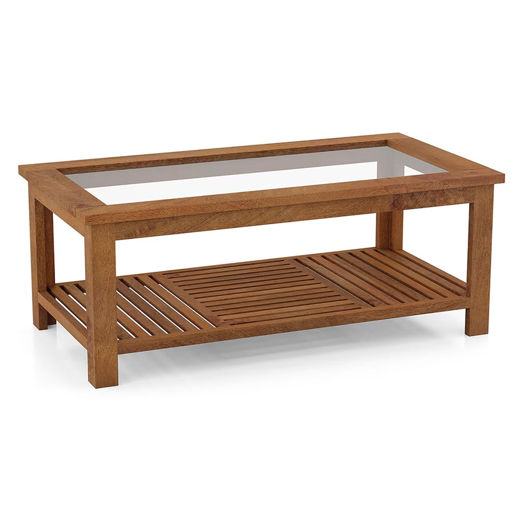 Claire Coffee Table Finish - Amber Walnut - Marwar Craft & Furiniture