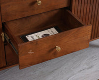 Eiffel Solid Wood Sideboard Cabinet Two Doors and Three Drawers - Marwar Craft & Furniture