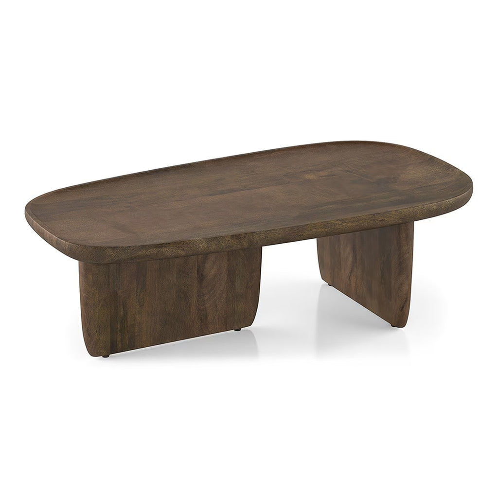 Kaya Solid Wood Coffee Table In Danish Walnut Finish - Marwar Craft & Furiniture