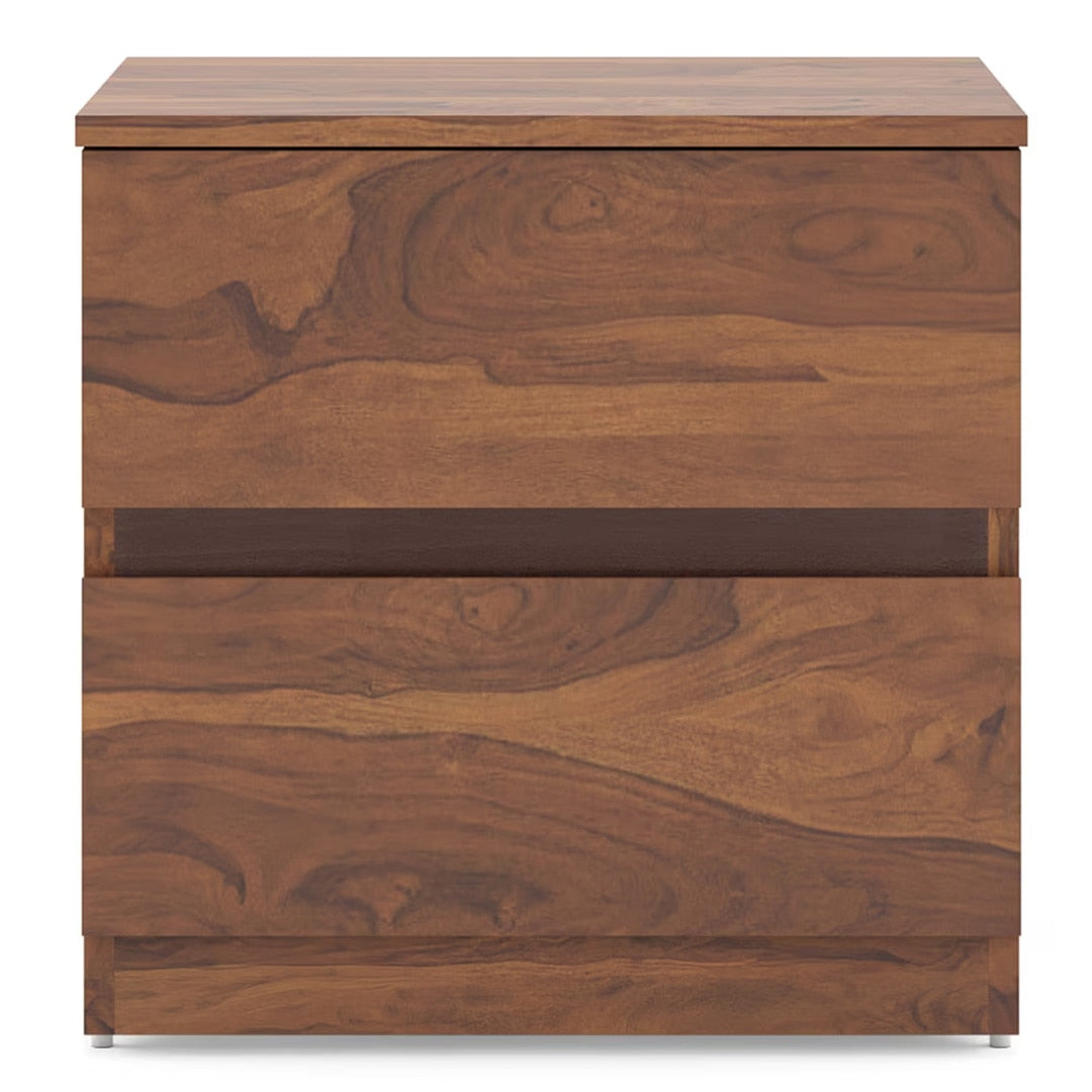 Rodrigues Bedside in Sheesham Paper Finish - Marwar Craft & Furniture